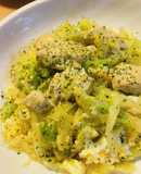春キャベツと鶏肉の玉子野菜いため