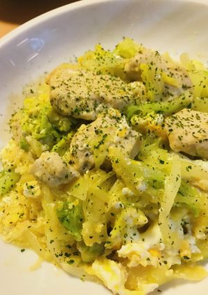春キャベツと鶏肉の玉子野菜いため-レシピのメイン写真