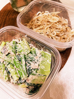 小松菜とサバ缶のマヨ和物-レシピのメイン写真