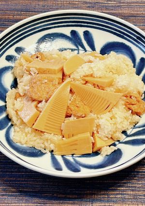 せいろで簡単たけのこご飯・もち米１合！-レシピのメイン写真
