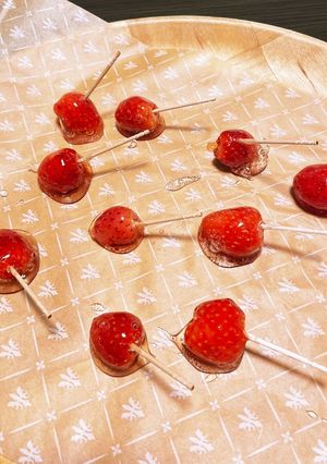 いちご飴　ブドウ　りんご　フルーツ飴　-レシピのメイン写真