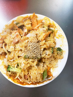 お一人様野菜たっぷりフルーツキムチ味炒飯-レシピのメイン写真