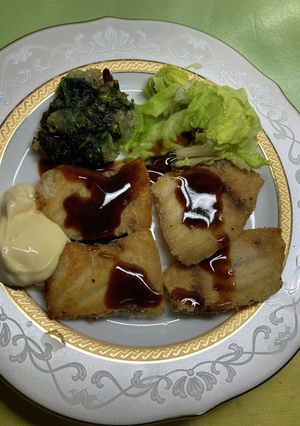メカジキとほうれん草の天ぷら-レシピのメイン写真
