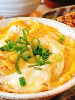 レンジで簡単☆新玉葱のレンチン卵とじ丼-レシピのメイン写真