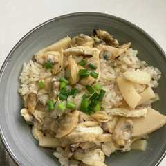 รูปของ あさりとたけのこの炊き込みご飯