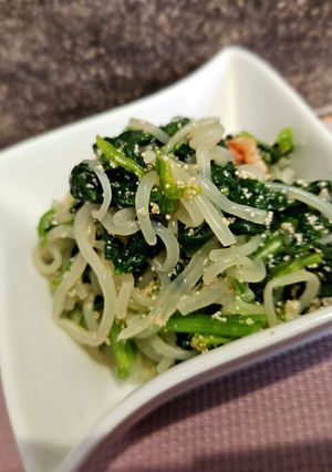 糸こんとほうれん草の明太子和え-レシピのメイン写真