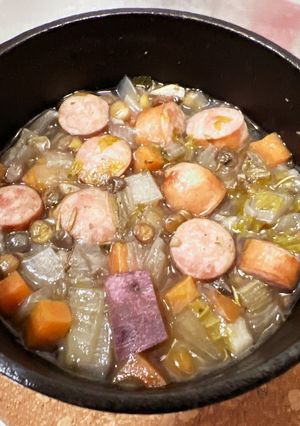 レンズ豆のアイントプフ-レシピのメイン写真