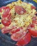 ふわふわたまごと完熟トマトの中華風炒め