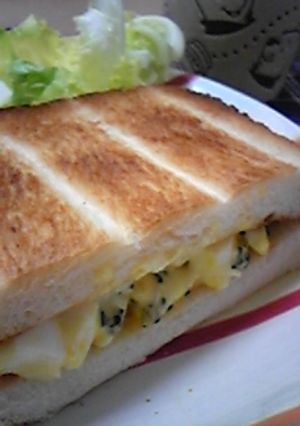 ～食感が楽しい♪ごまタマサンド～-レシピのメイン写真