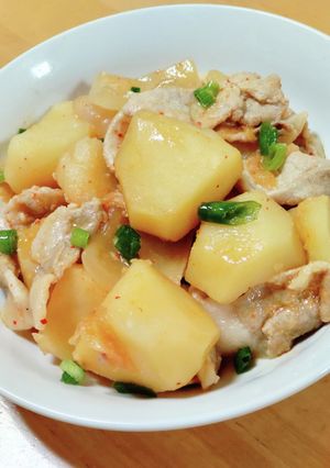 新たまねぎのキムチ味噌じゃが-レシピのメイン写真