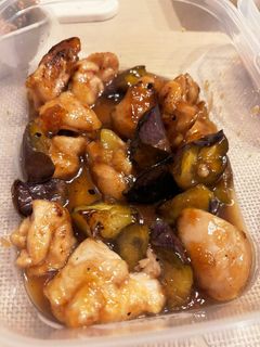 鶏胸肉と茄子の甘酢炒め-レシピのメイン写真