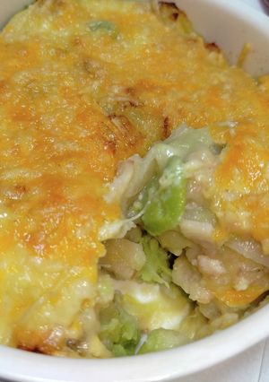 空豆ポテトベーコンのマヨチーズ焼き-レシピのメイン写真