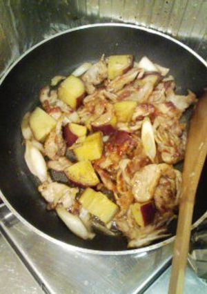 豚肉とさつまいもの、甘酢和え-レシピのメイン写真