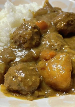 小松菜入りミートボールカレー-レシピのメイン写真