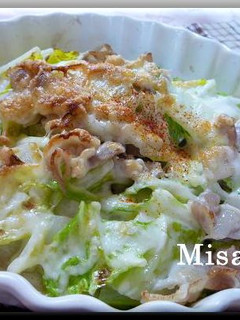 豚肉と白菜のチーズ焼きごま風味-レシピのメイン写真