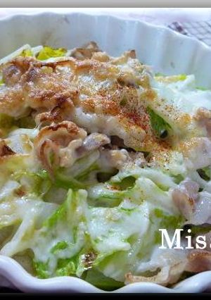 豚肉と白菜のチーズ焼きごま風味-レシピのメイン写真