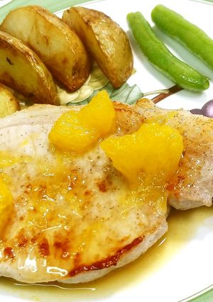 ポークソテー＆甘夏ソース★動画あり★-レシピのメイン写真