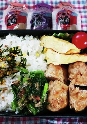 つくねバーグ弁当(4.15)-レシピのメイン写真