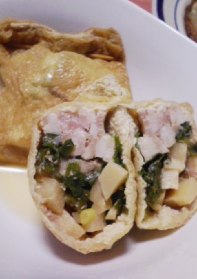 たけのこと豚肉のきんちゃく煮-レシピのメイン写真