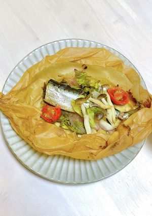 彩り野菜といわしのカルトッチョ-レシピのメイン写真