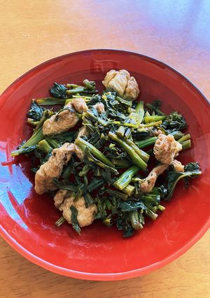 青菜と油揚げの炒め煮-レシピのメイン写真
