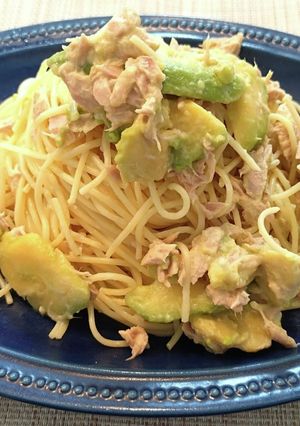 白だし香るツナ アボカド パスタ!-レシピのメイン写真