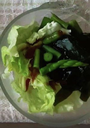 わかめとアスパラのサラダ-レシピのメイン写真