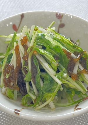 簡単!さっぱり!水菜ともずくのおひたし-レシピのメイン写真