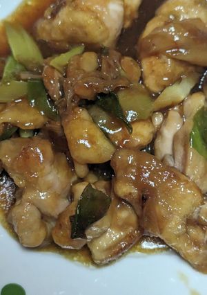 鶏もも肉と長ネギと大葉の照り焼き-レシピのメイン写真