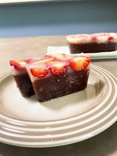 2層のいちご水羊羹-レシピのメイン写真