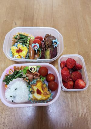 親子弁当　手前が2歳児-レシピのメイン写真