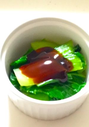 【マンガ飯】青梗菜のおひたし-レシピのメイン写真