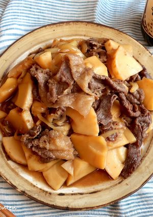 たけのこと牛肉の醤油こうじ炒め-レシピのメイン写真