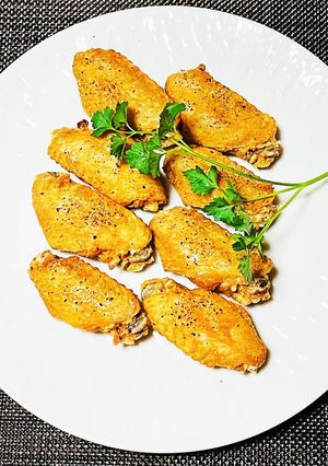 超シンプル　手羽中の黄金揚げ　素揚げ-レシピのメイン写真