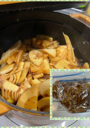 たけのこ佃煮冷凍保存（2024）-レシピのメイン写真
