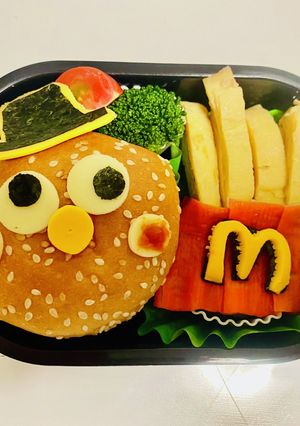 ハンバーガー弁当-レシピのメイン写真