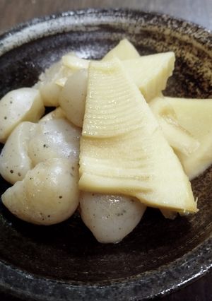 たけのことこんにゃくの炒め煮-レシピのメイン写真