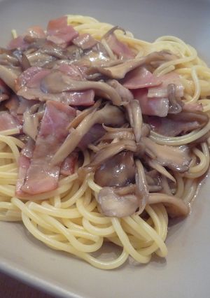 ベーコンとまいたけの和風あんかけパスタ-レシピのメイン写真