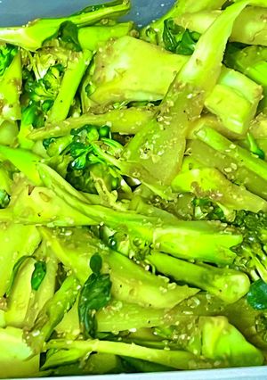 ブロッコリーの茎の胡麻和え-レシピのメイン写真