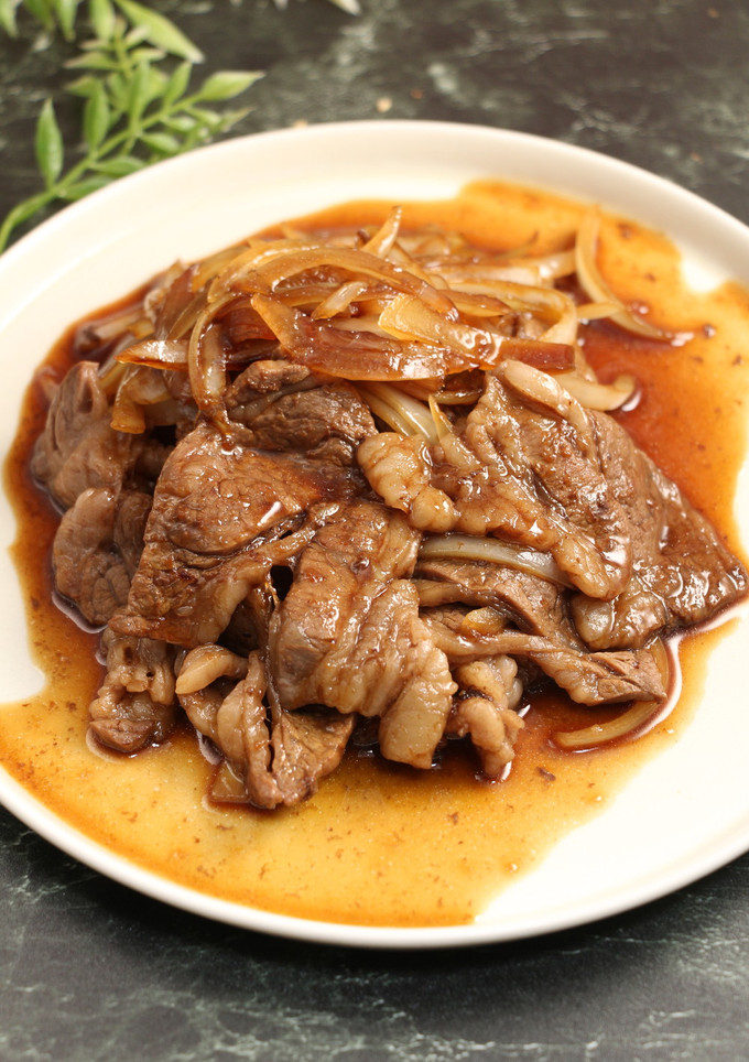 簡単１分！牛しょうが焼き-レシピのメイン写真