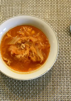 簡単キムチ野菜スープ作り置き1-レシピのメイン写真