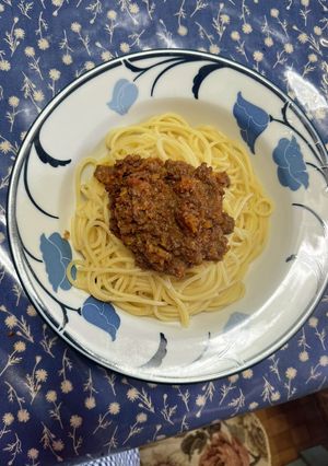 ミートソーススパゲッティ-レシピのメイン写真