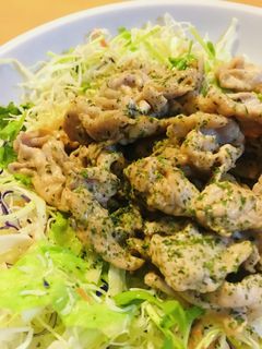 豚こまぎれ肉の塩・胡椒&レモン炒め-レシピのメイン写真
