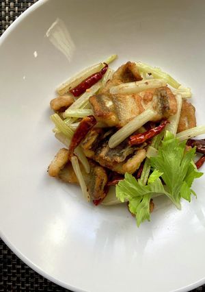 穴子とセロリの四川風炒め-レシピのメイン写真