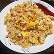 調味料2つの簡単チャーハン