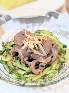 ピリ辛すりごま和え/砂肝、きゅうり-レシピのメイン写真