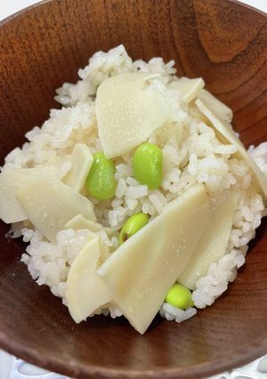 【春の味覚】たけのこ枝豆ご飯-レシピのメイン写真