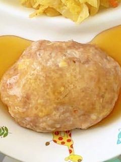 【保育園給食】和風あんかけハンバーグ-レシピのメイン写真