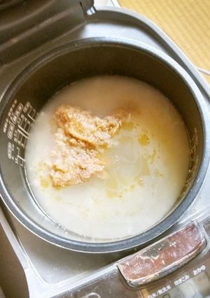 フライドチキンでサムゲタン・ボタンひとつ-レシピのメイン写真