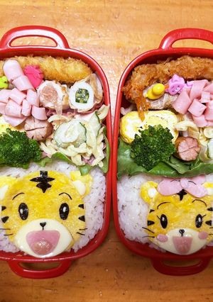 しまじろう・はなちゃんキャラ弁-レシピのメイン写真